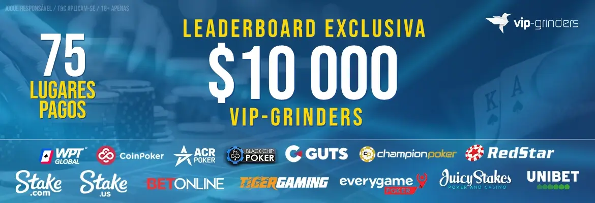 Leaderboard VIP-Grinders Exclusiva de $10,000