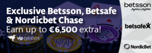 Exclusive Betsson, Betsafe Nordicbet Chase 825