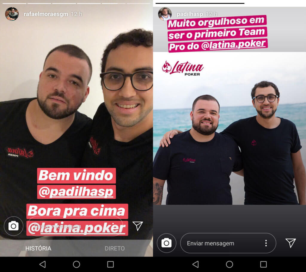 Filipe Moraes e Pedro Padilha Latina Poker