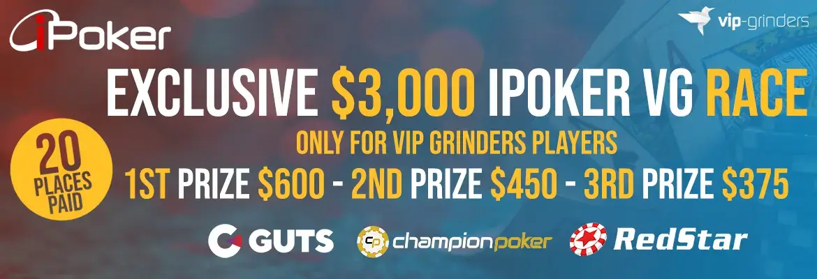 Exclusive $3,000 iPoker Race Exclusive $3,000 iPoker Race