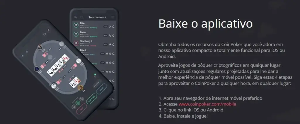 coinpoker aplicativo celular