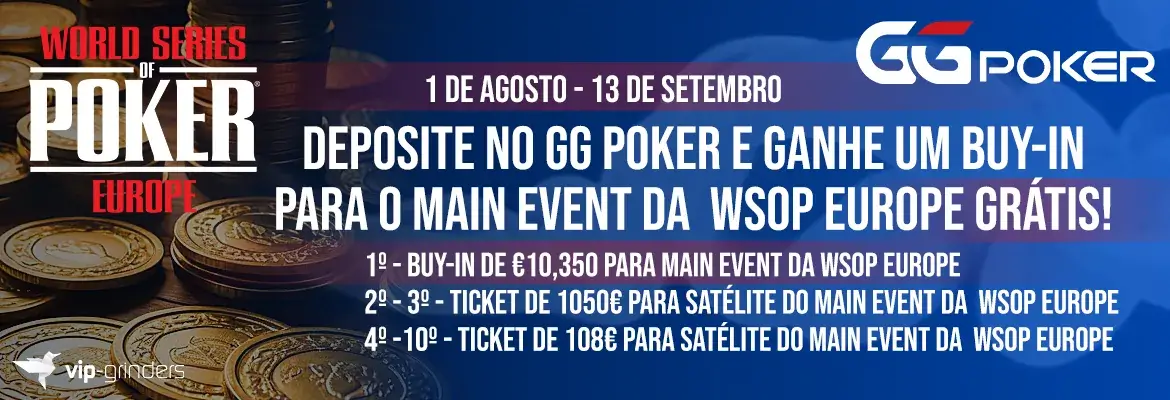 €10,350 WSOPE Main Event Buy-In