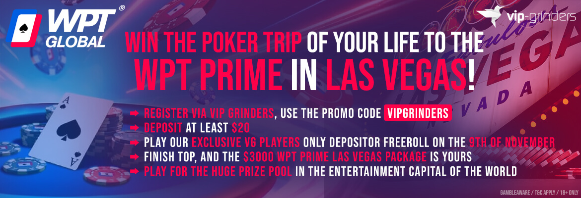 Ganhe um Pacote de $3,000 para WPT Prime Las Vegas