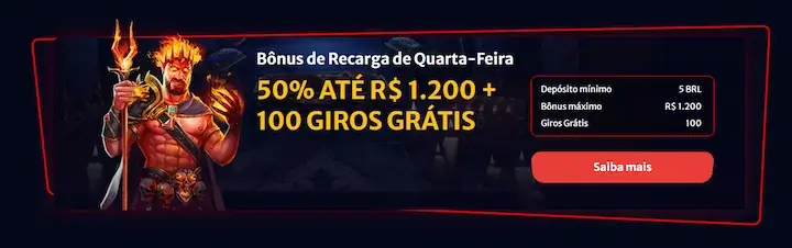 hellspin bônus de recarga de quarta-feira